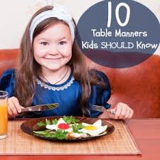 proper table manners
